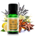 Frasco com blend de óleos essenciais para defesa Terra Flor