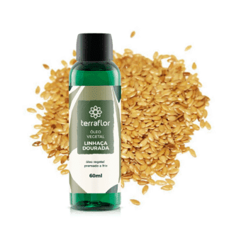 Frasco de óleo vegetal Linhaça Dourada (Linum usitatissimum) Terra Flor