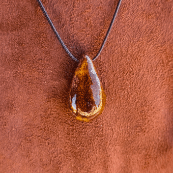 Colar aromático de cerâmica Pedra Estrela Gota Terra Flor