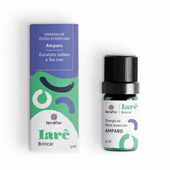 Frasco com blend de óleos essenciais Iarê Amparo (Eucalipto radiata e Tea Tree) Terra Flor