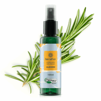 Frasco de hidrolato Alecrim (Rosmarinus officinalis) orgânico Terra Flor