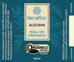 Rótulo do Roll-on Orgânico Alecrim.