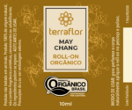 Rótulo do Roll-on Orgânico May Chang.