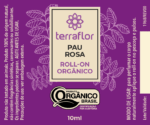 Rótulo do Roll-on Orgânico Pau Rosa.