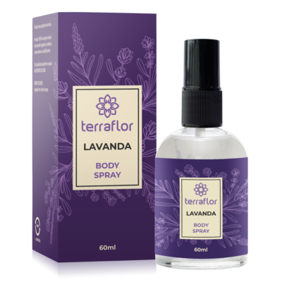 Frasco de body spray Lavanda Francesa (Lavandula angustifolia) Terra Flor