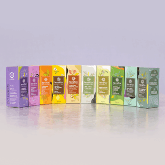 Cartuchos dos 10 óleos essenciais do Kit Aromaterapia Top 10