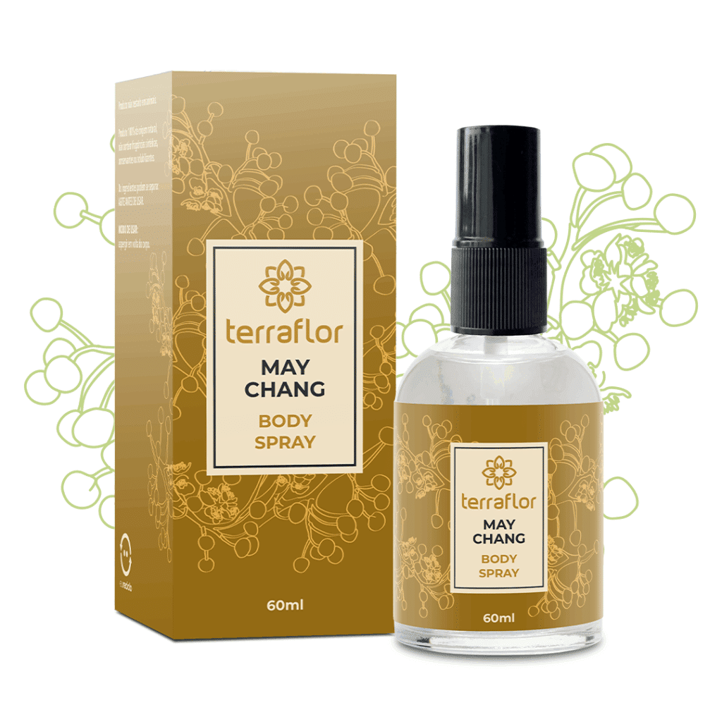 Frasco de body spray May Chang (Litsea cubeba) Terra Flor